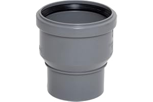 Airfit HT-reduceringsadapter muff DN 90 x röruttag DN 75, PP-grå – 69075RA