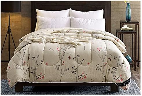 FJXLZ® Quilt, Luxury Feather Home Textiles Light Soft Keep warm Thicker Home Individual Double Winter Student Dorm room Air conditioning quilt 150 × 200cm Warm and breathable ( Color : #1 , Size : 150*200cm 2kg )