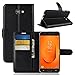 Produktbild ECENCE Handyhülle Schutzhülle Case Cover kompatibel für Samsung Galaxy J7 Prime 2 Handytasche Schwarz 21030206