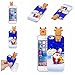 Produktbild DYSu Hülle Weihnachtspuppen-Serie Gruppenfoto von Elchen und von altem Mann TPU Schutzhülle Weich Silikon Schale Stoßkasten Cover Case Bumper Tasche für iPhone 5S / 5 / SE