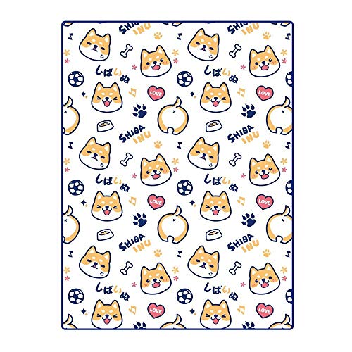 RXDZ Cute Shiba Inu Micro Fleece Soft Blanket Throw Blanket