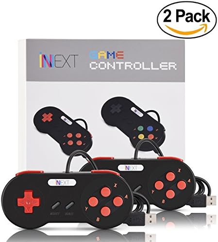 iNNEXT 2 x SNES Super Gamepad Classic USB Controller Joystick for Windows PC/MAC Raspberry Pi Controller