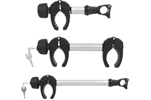 ‎TEOV Rahmenhalter 3 Pack, 25cm+32cm+45cm Länge Abschließbare Rahmenhalterung für Fahrradträge ，für U-Bügelrohr