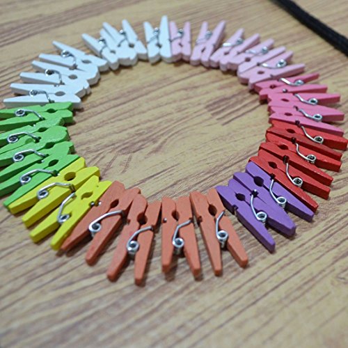 Giftgarden Fotoleine mit Klammer DIY Set für Fotodisplay 9×13 - 8