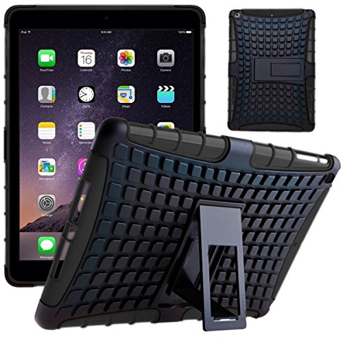 iPad Air 2 Hülle, DN® Rugged Robuste Gummi Drop Proof Schutzhülle + Eingabestift für Apple iPad Air 2 (6. Generation)