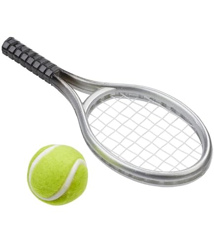 Accessoires Tennis Kisangel Lot De 2 Mini Raquettes De Tennis Et Balles De Tennis Miniatures 1:12 Pour Maison De Poupée, Mini Décoration De Gâteau De Tennis Pour équipement De Sport Jouets Miniatures Accessoires Tennis Kisangel Lot De 2 Mini Raquettes De Tennis Et Balles De Tennis Miniatures 1:12 Pour Maison De Poupée, Mini Décoration De Gâteau De Tennis Pour équipement De Sport Jouets Miniatures