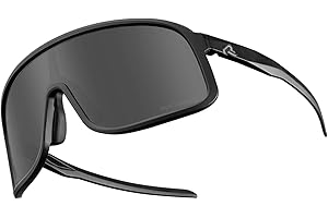 ROCKBROS Occhiali Polarizzati Uomo Donna, Occhiali da Sole Ciclismo Sportivi Protezione UV400 Antivento, Adatto per Bici Corsa MTB Pesca Guida Running