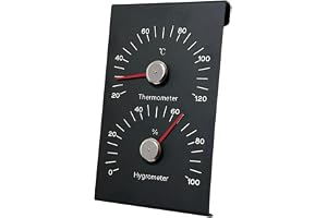 Akfldms bastutermometer och hygrometer läsning 2-i-1 inomhus bastu rum temperatur- och fuktighetsmätare i Celsius enheter
