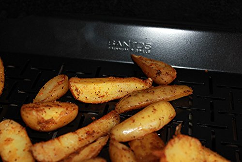 Santos Grillschale mit Griffen beschichtet – Grillpfanne, Grillkorb mit Perforierung als Grillzubehör, Gemüsekorb oder Servierschale für Gasgrill oder Holzkohlegrill - 7