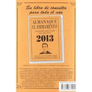 2013 - calendario zaragozano