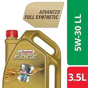 Castrol - 3423441 Edge 5W-30 LL Full Synthetic Engine Oil (3.5L) for Cars