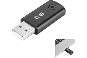 C G CHANGEEK USB-Mikrofon für Laptop und Desktop-Computer, hohe Empfindlichkeit für klare Anrufe, Plug-and-Play, hohe Verstärkung, kabelloses, miniaturisiertes, tragbares Design, ideal für Arbeit und Studium