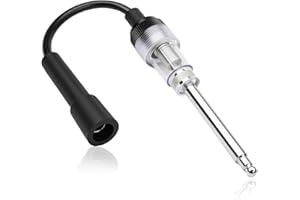 TEASTEAM Testeur de Bougie Allumage Contrôleur D'étincelles pour Voiture, Spark Plug Réglable Bobine de Système Détecteur Tester pour Automobile, Moto, Moteurs, Tondeuse à Gazon (Noir)