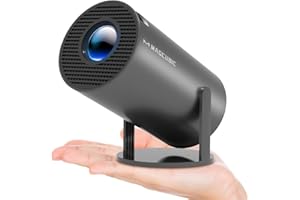 Projecteur Portable Magcubic 4K WiFi6 et BT 5.0 avec pré-Installation du système d'exploitation Android 11.0 intégré, projecteur Intelligent de 130 Pouces à Rotation de 360 ​​degrés