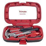 ALLGEMEINER GEBRAUCH - Dieses 15-teilige Set wurde für die meisten Montage-, Wartungs- und Reparaturprojekte im Haus oder Büro entworfen. Reparieren Sie undichte Wasserhähne in Küche und Bad, hängen Sie Bilder auf, oder ziehen Sie lose Schrauben an Ihrem Fahrrad nach. Egal ob Hämmern, Schneiden, Schrauben und mehr: Dieses Set hat alles, was Sie benötigen.