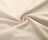 DJT Damen Casual Falten Langarmshirt Herzkragen Elatisch Tunika T-Shirt - 4