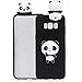 Produktbild Samsung Galaxy S8+ Hülle süß Karikatur 3D Panda Ultra Dünne Weiches Silikon Tpu Handyhülle für Samsung Galaxy S8+ Luxus Matt Schutzhülle für Samsung Galaxy S8+ / S8 Plus (6,2 zoll) Dame Elegant Case Thin Tasche Premium Shell Rückseite Schutz Slim Etui Schale - Tier Schwarz