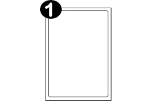 SmithPackaging A4 Self Adhesive Address Labels, 1 Label Per Sheet, 100 Sheets,199.6 x 289.1mm 100 Labels,