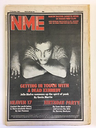 Preisvergleich Produktbild NEW MUSICAL EXPRESS NME MAGAZINE 17 OCTOBER 1981 NPBOX0039 HEAVEN 17 LS