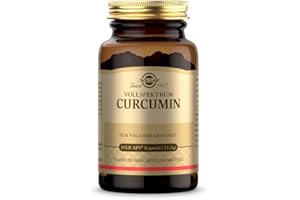‎SOLGAR SOLGAR® Vollspektrum-Curcumin - 40mg Curcumin pro Kapsel - Patentiertes Verfahren für eine bis zu 185-fach höhere Bioverfügbarkeit - 100% natürlicher Ursprung | 30 Weichkapseln für 1 Monat