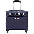 Tommy Hilfiger Polyester Carolina Unisex Overnighter Spinner Soft 4 Wheels Trolley Bag - Navy, 45 Cm Cabin Suitcase