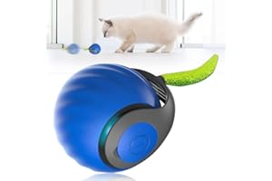 Gahwa Speedy Tail 2.0, 2025 New Speedy Tail Katzenspielzeug, König des interaktiven Katzenspielzeugballs, Automatisches Katzenspielzeug, lindert Ängste (Blau-1)