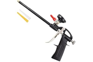 UYUYong Pistolet à Mousse Polyuréthane Ajustable Professionnel Pistolet Mousse Expansive PU en Métal Pistolet de Calfeutrage avec Interrupteur No Nettoyage pour Remplir Sceller