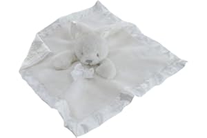 Tillfield White Soft Touch Baby Bunny Comforter/Security Blanket
