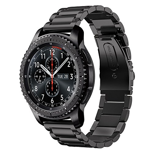 Samsung Gear S3 Armbanduhr Band, kuxiu verstellbar Edelstahl Metall Armband Gurt mit Link Anpassung Werkzeug für Samsung Gear S3 Classic/Gear S3 Frontier Smart Watch