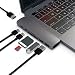 Produktbild Lorenlli 7-in-1 USB3.1-Typ-C-Port-Pro-Hub-Adapter Aluminium-USB-Hub-Splitter Doppelkartensteckplätze Kartenleser für MacBook Pro