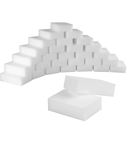 JOIKIT 100 Spugne Magiche In Melamina 10x6x2 Cm - Per Pulizia Cucina Bagno E Macchie - 4