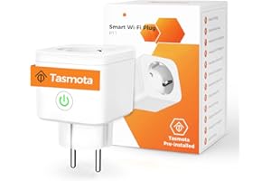 Tasmota gniazdko elektryczne z licznikiem prądu, Refoss Smart gniazdko WLAN do pomiaru zużycia prądu, ESP8266 z Google Home Assistant, ioBroker, Alexa, MQTT, Domoticz, OpenHAB, 16 A, 2,4 GHz