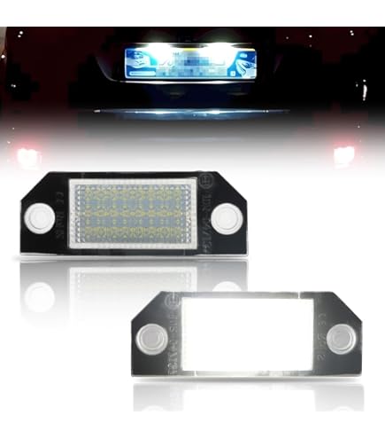 POUR FORD FOCUS Mk2 3 Facelift Mondeo Smax S-Max Galaxy 18 Led Plaque D'immatriculation Lampes