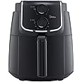Midea 4.7L XL Air Fryer 1500W with Dual Cyclone Rapid Hot Technology for Frying, Grilling, Broiling, Roasting, Baking, Toasting, Timer up to 60 minutes & Temperature Control up to 200°C - MFTN40D2