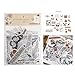Produktbild FOONEE Vintage Ephemera Pack, mehrere Themen, Vintage Stanzformen 64 Stück Washi Selbstklebende DIY Wandaufkleber Ephemera für Scrapbooking/Buchstaben/Notebook/Karten/Fotorahmen/Tasse. Insect Record