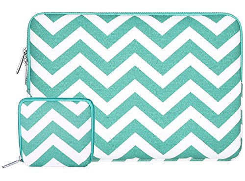 MOSISO Tasche Sleeve H  lle f  r 14 Zoll Notebook Computer Ultrabook Chevron Stil Canvas Gewebe Laptoph  lle Schutzh  lle Laptoptasche Notebooktasche 