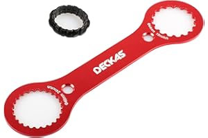 VULEVIRTUE Clé à vélo BB Outil De Réparation Essieu Vélo Clé à Double Extrémité pour vélo Alliage d'aluminium, Adapté pour DUB/TL-FC32 / TL-FC25 / TL-FC24, Adapté à La Réparation De Vélos