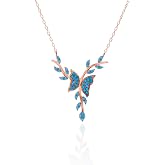 Madam Matmazel Kelebek Kolye, 925 Ayar G&uuml;m&uuml;ş, Butterfly, Kız, Arkadaş, Kadın, Anne, Eş, Hediyeli &Uuml;r&uuml;n
