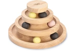 Designed by Lotte Mia Play Tower - Cat Toy - Wood - Brown -