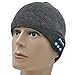 Produktbild ONX 3 Xiaomi Mi5 s (Dunkelgrau) Unisex Größe Winter Bluetooth Beanie-mütze mit integriertem Wireless Stereo Lautsprecher Kopfhörer