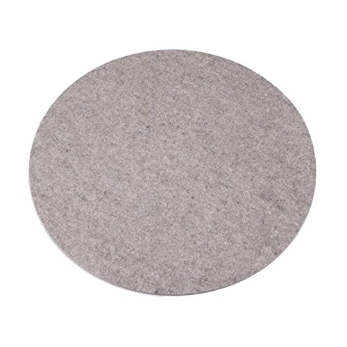 Hey-Sign Sitzauflage rund Ø 35cm, hellgrau meliert Filz H 5mm