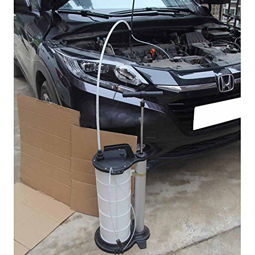 BAYTTER® Motor Öl Absaugpumpe KFZ Ölpumpe 9L mit 3 Schläuchen - 4