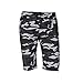 Produktbild Ba Zha Hei Männer Freizeit Tarnung kurze Hose Herren Sommer Camouflage Cargo Shorts Hosen Sweatpants Laufhose Badeshorts Training Shorts Sport Hosen (XL, Schwarz)