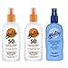 Malibu Lotion Spray SPF 50 x 2 + Aftersun Spray x1. Pack Contains 3 Bottles - 200ml