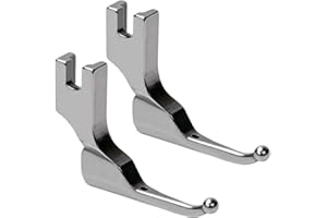 CUNEGRA 2PCS Sequin Special Presser Foot, Wedding Dress Presser Foot, Wedding Dress Bead Fabric Sewing Machine Accessories, Walking Foot for Sewing Machine (with Beads + without Beads)