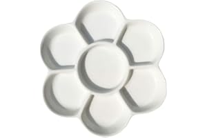 Chiloskit Porzellan-Keramik-mit 7, Mischpalette für Wasser, Öl oder Acrylfarbe (12,7 cm)