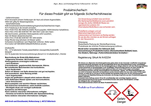 A.K.B. Algenentferner , Moosentferner , Grünbelagentferner 60-Fach Vollkonzentrat 0586. (1 Liter Flasche), BAuA Nr.N-62254 - 4