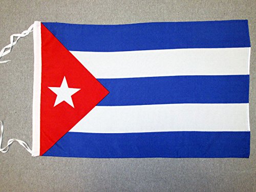 AZ FLAG - Cuba Flag - 18'' x 12'' - 100% Polyester Cuban Small Banner with Two Cords - Fade Resistant - Vivid Colors - 18x12 in - 45x30 Cm