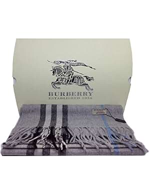 Burberry Women's Scarf Grey Grigio-Blue One size