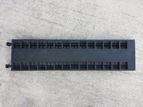 EDP-2 Modularer Kabel-Überfahrschutz aus Kautschuk mit zwei Kanälen und mit Verdeckklappe, für Leitungen mit 28 mm Durchmesser. - 7